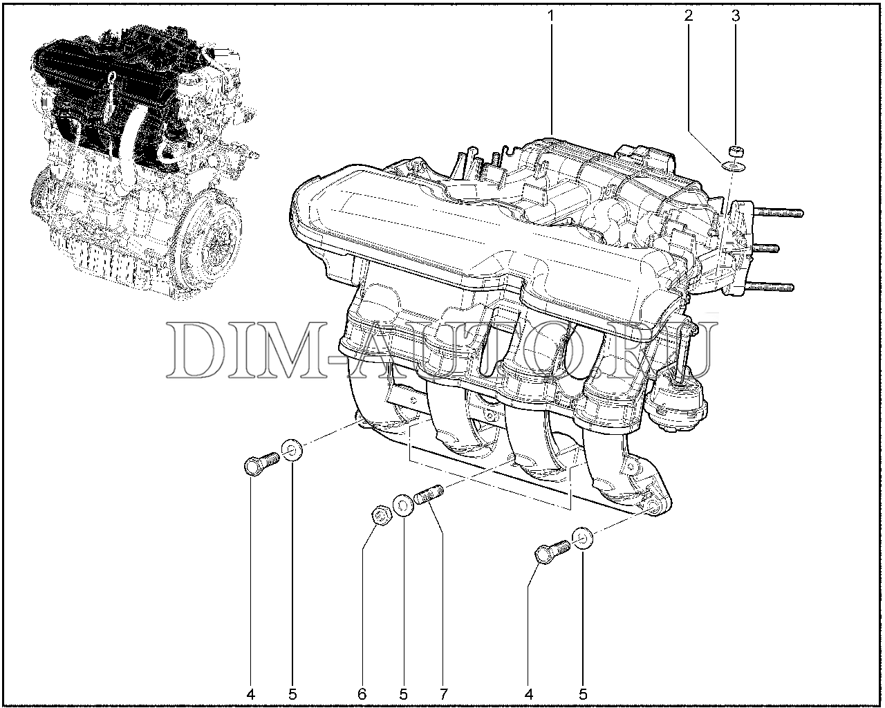 134310. Модуль впуска в сборе (P4M-BVM5,BVR5) Granta FL
