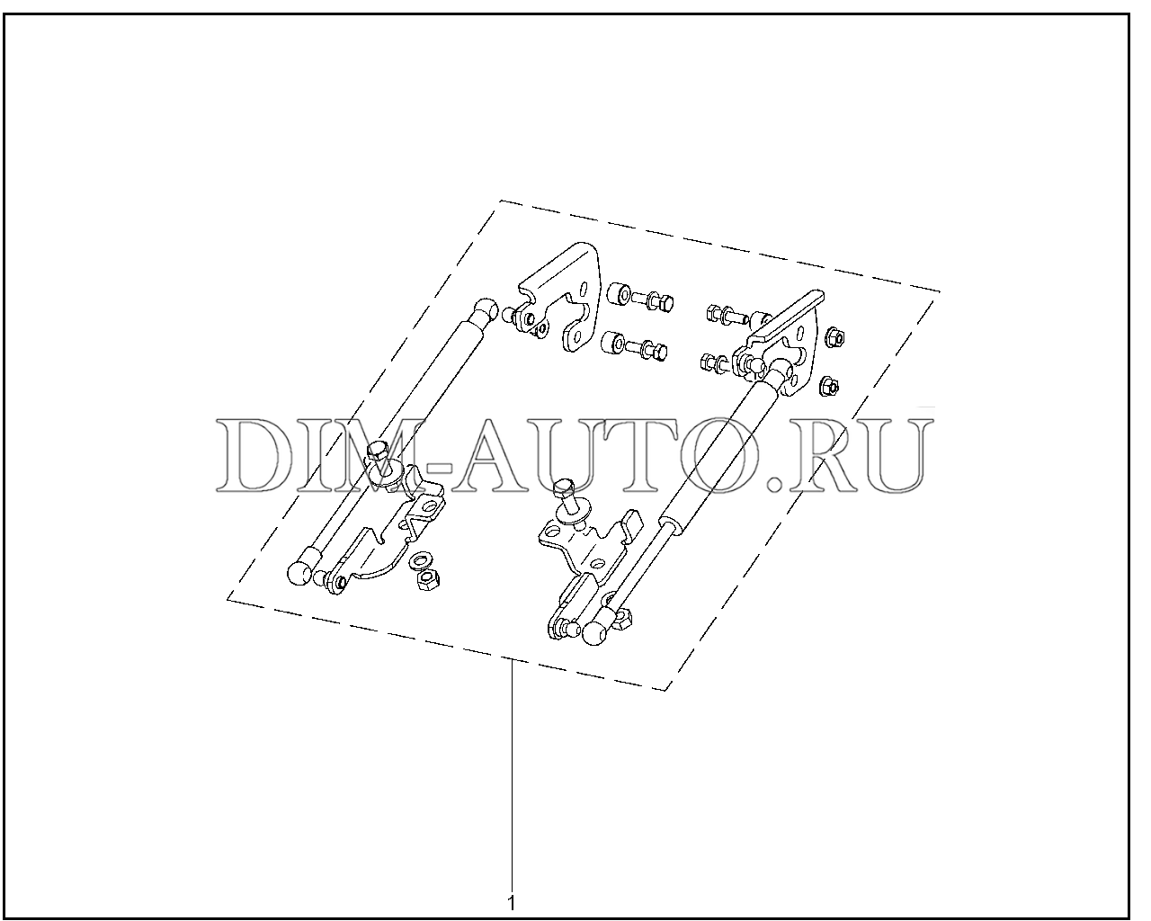 912110. Амортизаторы капота, багажника Granta FL